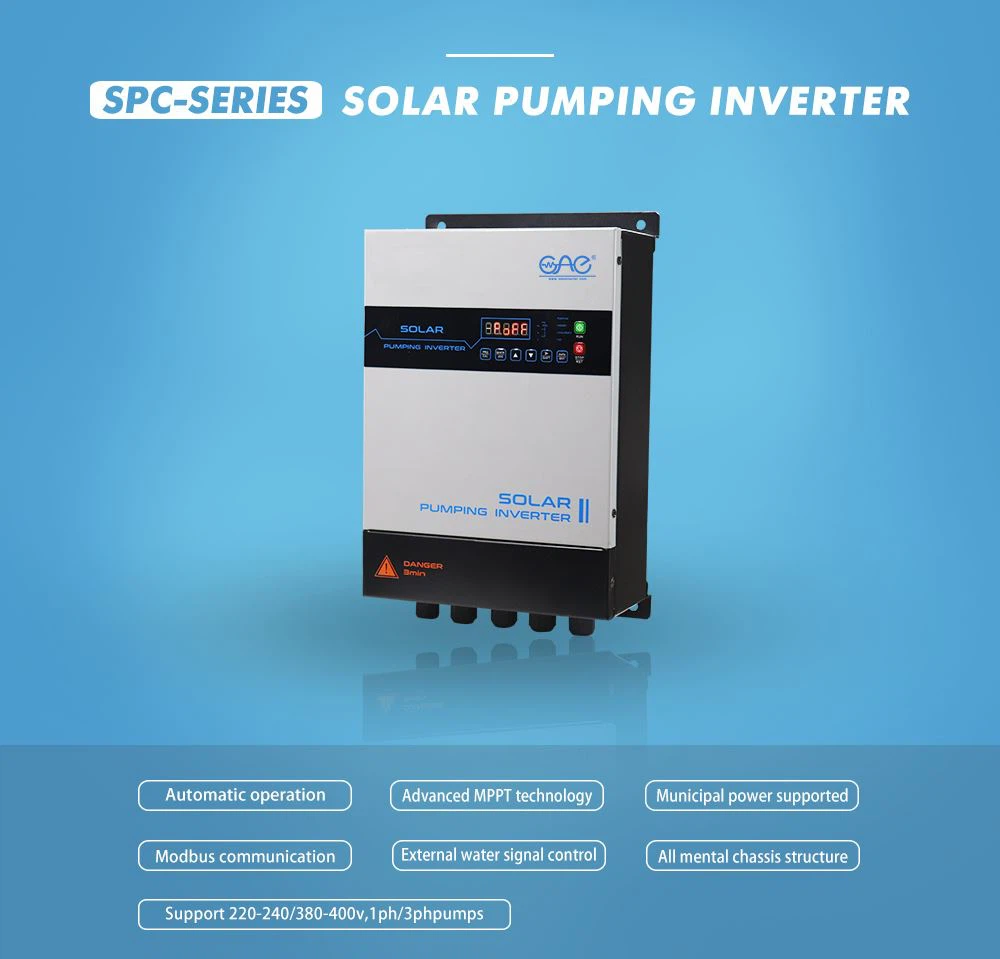 35kw 440vdc single phase water solar pumping inverter with multiple function